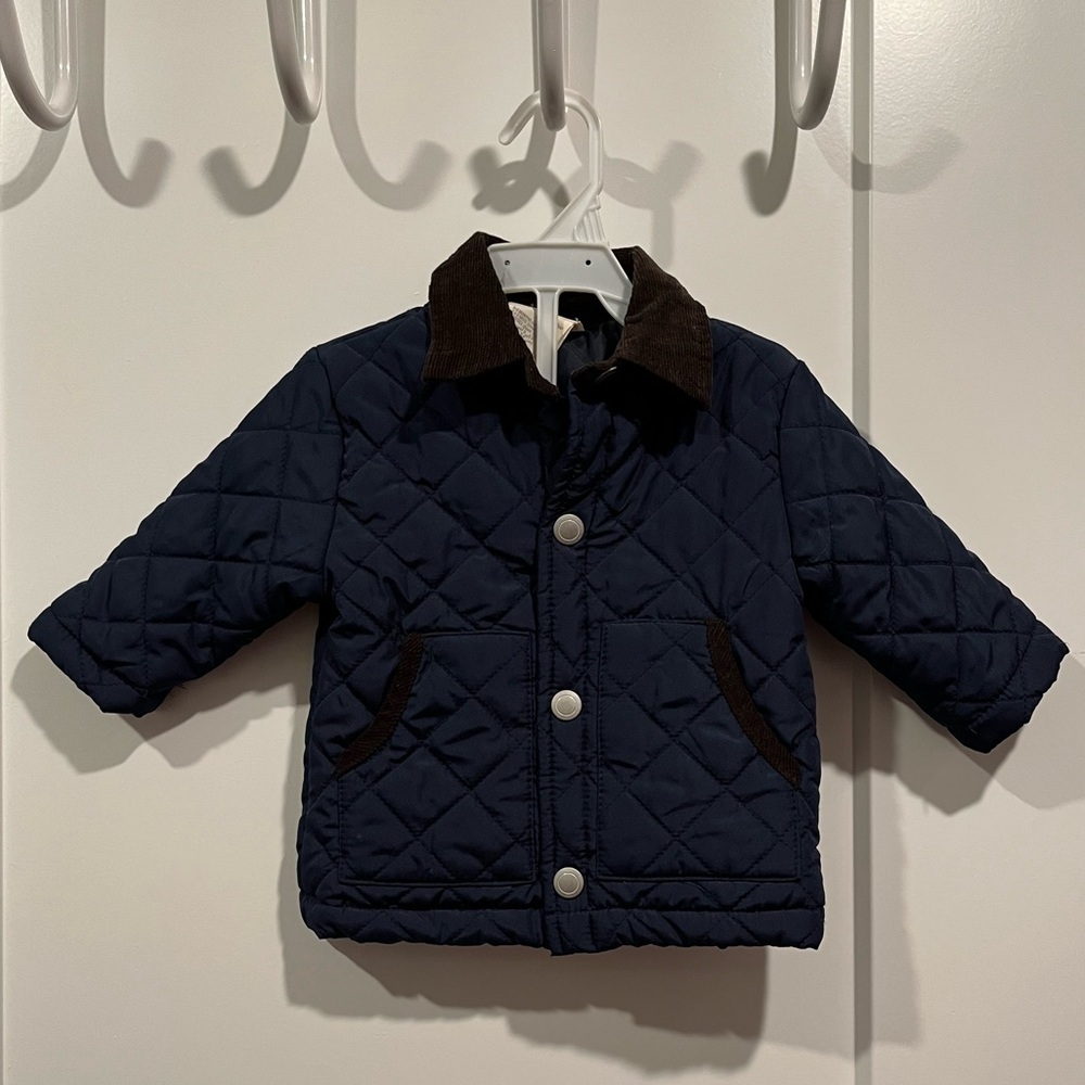 First Impressions 0-3 Months Baby Quilted Coat NWOT